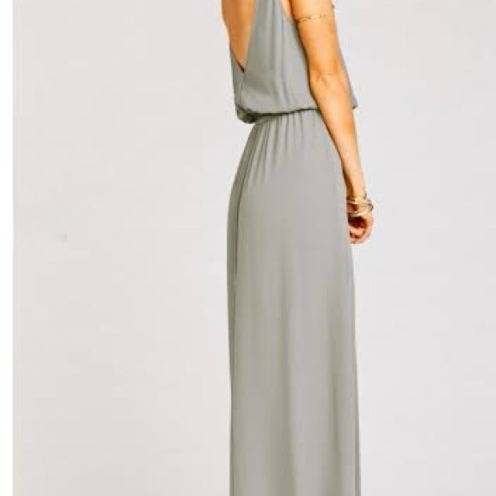 Show Me Your MuMu Kendall Sage Green Maxi Dress Gown Bridal - Picture 3 of 3